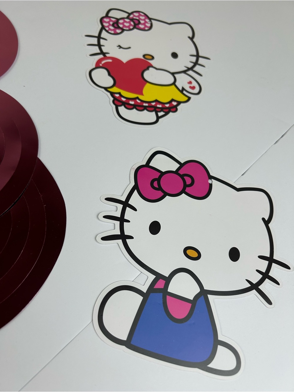 FINAL SALE! 6pc Hello Kitty Hanging Swirl Decorations Pink Party Decor New - Picture 5 of 7